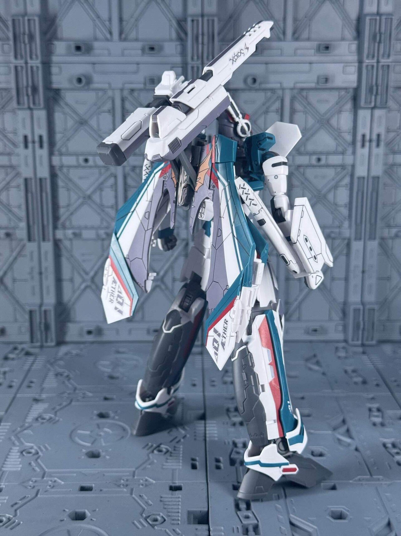お気楽パチ組｜HG VF-31Sジークフリード（アルド・メルダース機）を