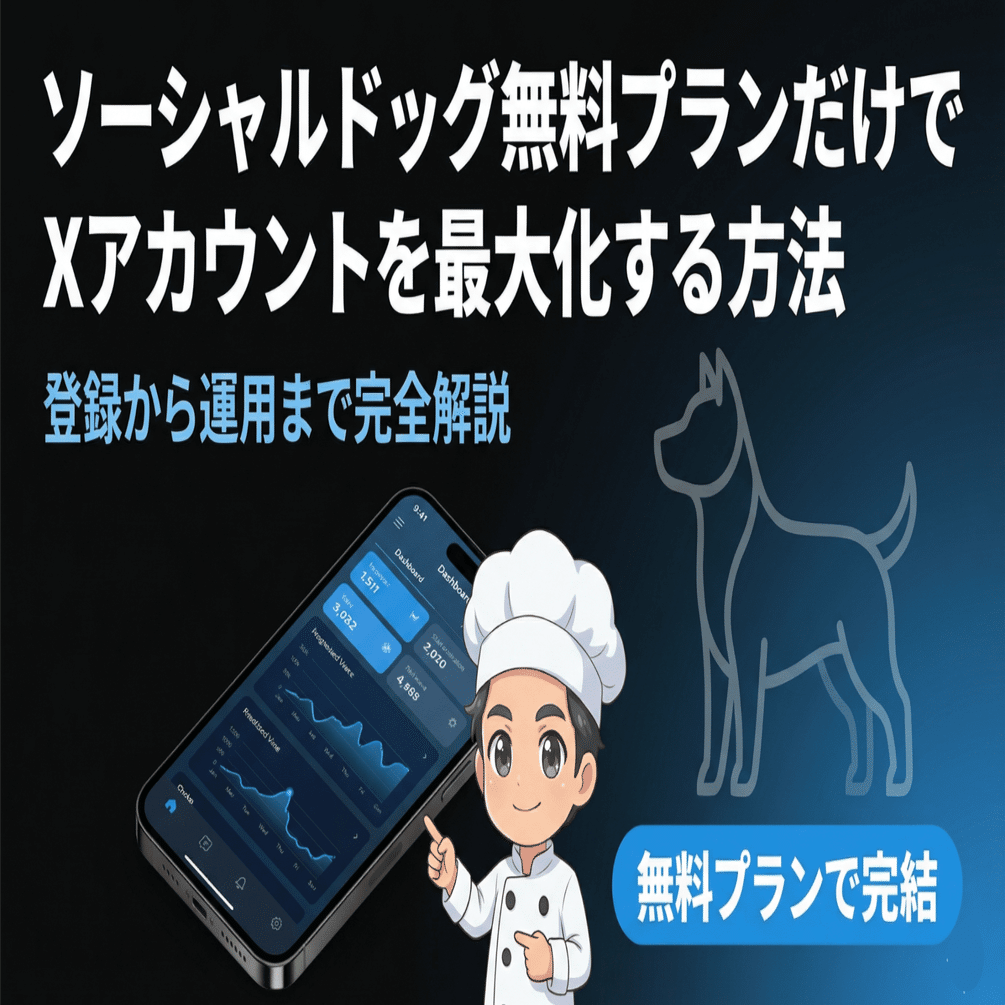 ソーシャルドッグ無料プランだけでXアカウントを最大化する方法【登録