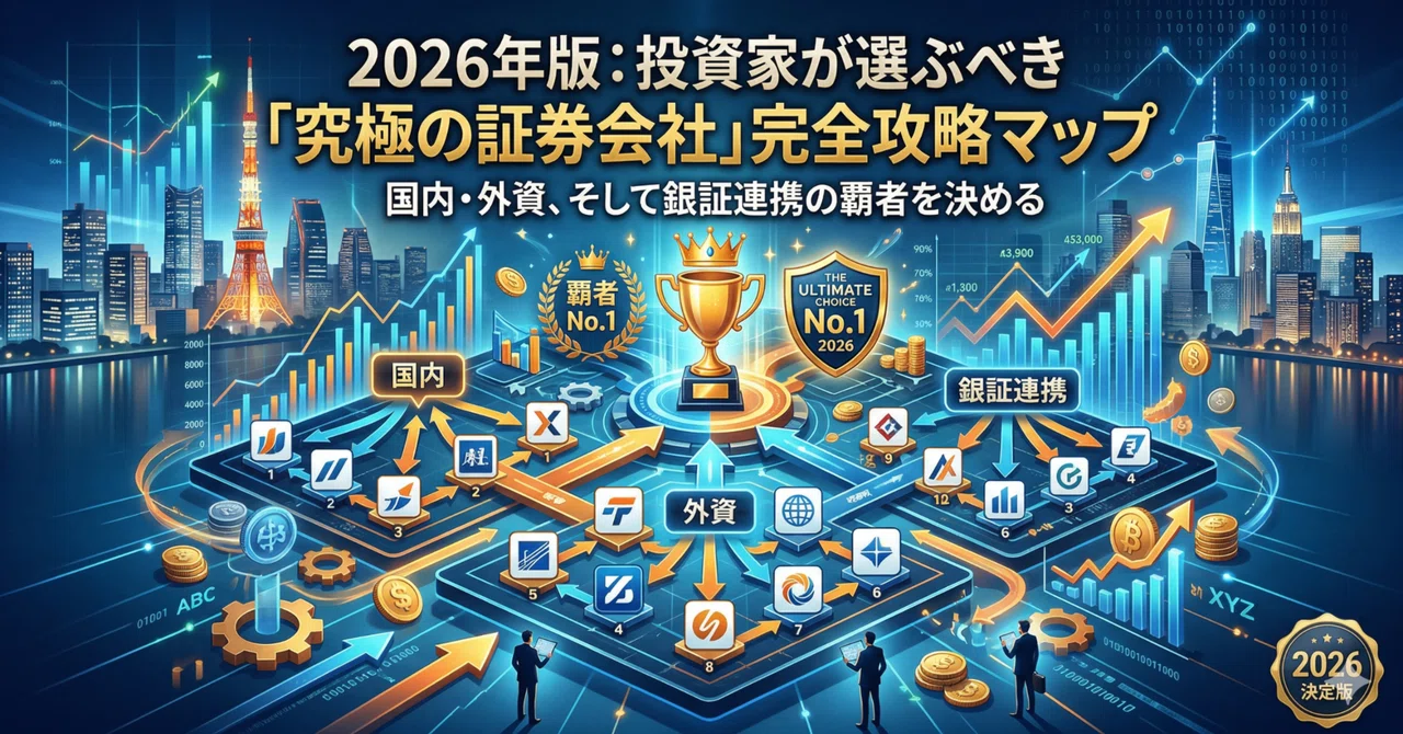 2026年版：投資家が選ぶべき「究極の証券会社」完全攻略マップ―国内