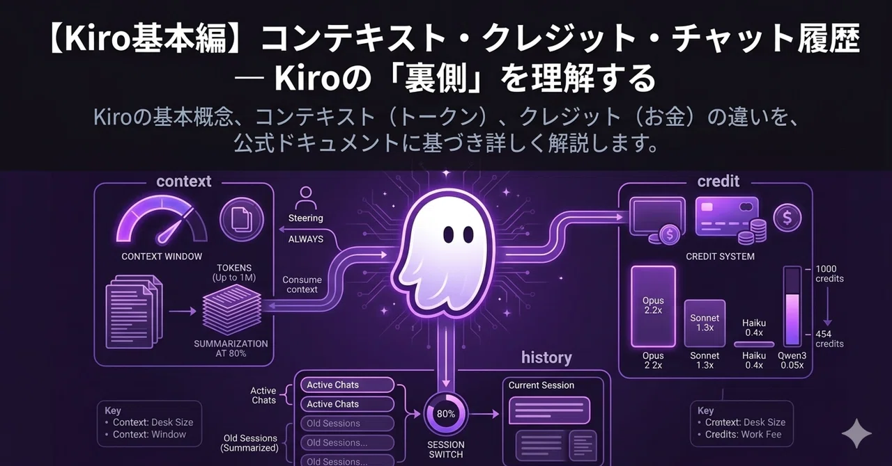 [Kiro Basics] Context, Credits, and Chat History — Understanding the ...
