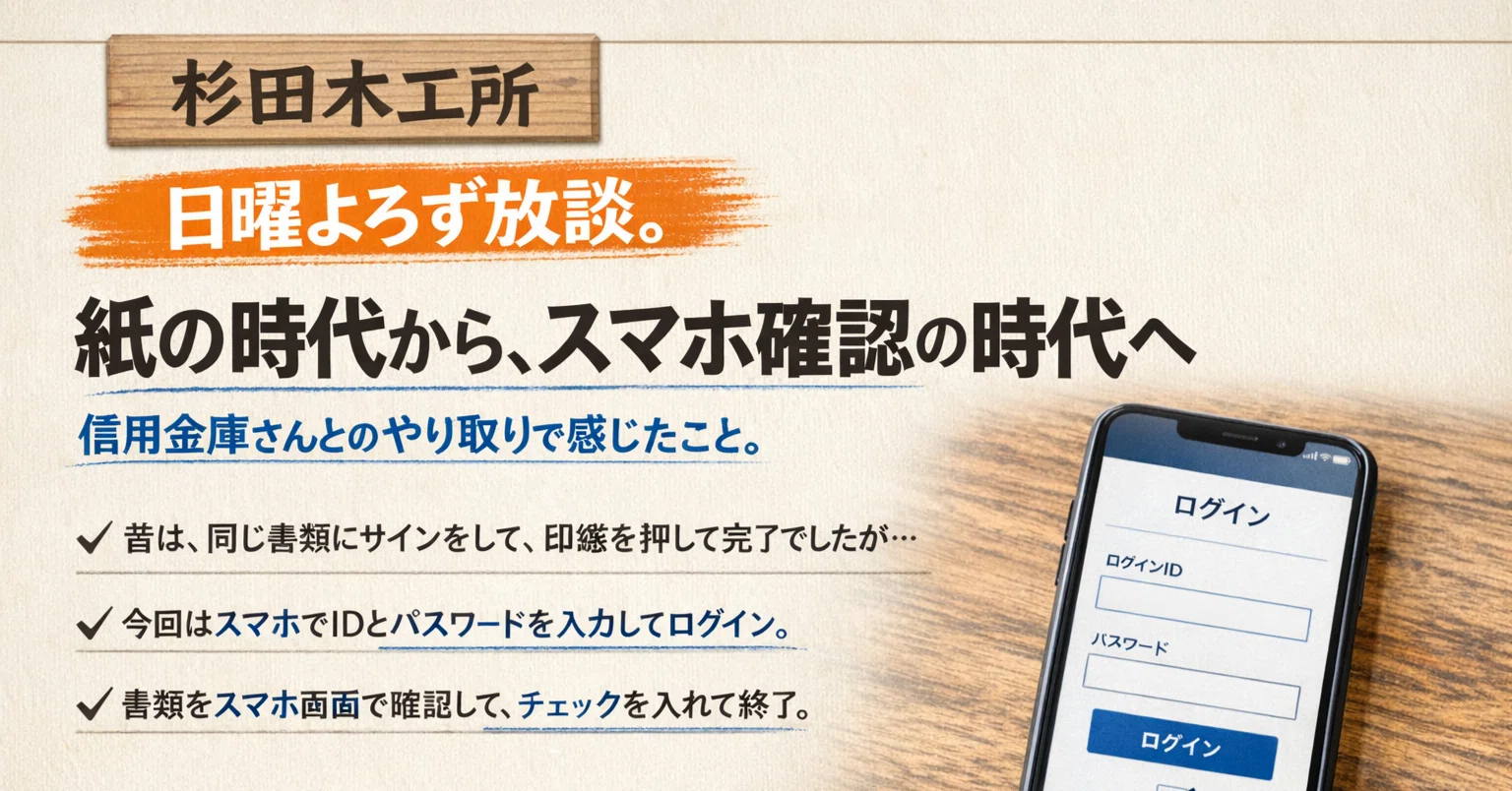 ?ウィークエンド トーク 20260329.? 紙の時代から、スマホ確認の時代 