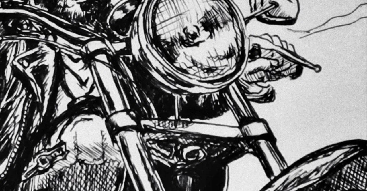 Born to Be Wild』ボールペン画｜せきぞう、