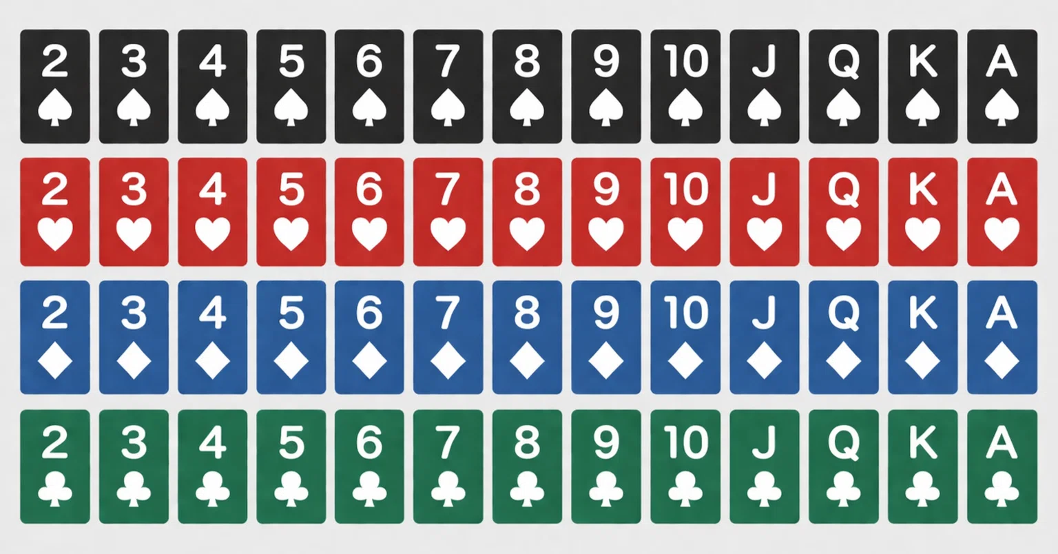 初級者向け】トランプは52枚しかないし、52枚もある｜Hatano【poker