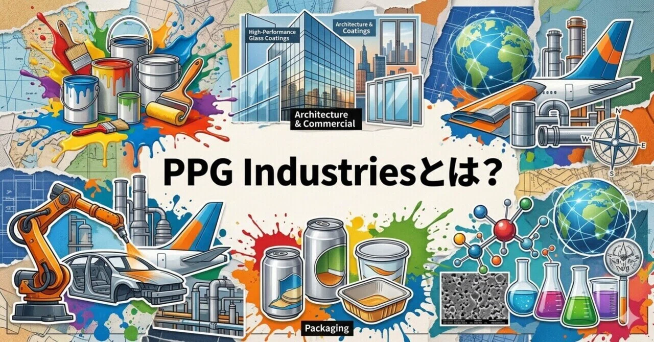 【米国株解説】PPG Industries（PPGインダストリーズ）[PPG]とは何の会社？株式投資初心者におすすめ企業解説｜資産形成note