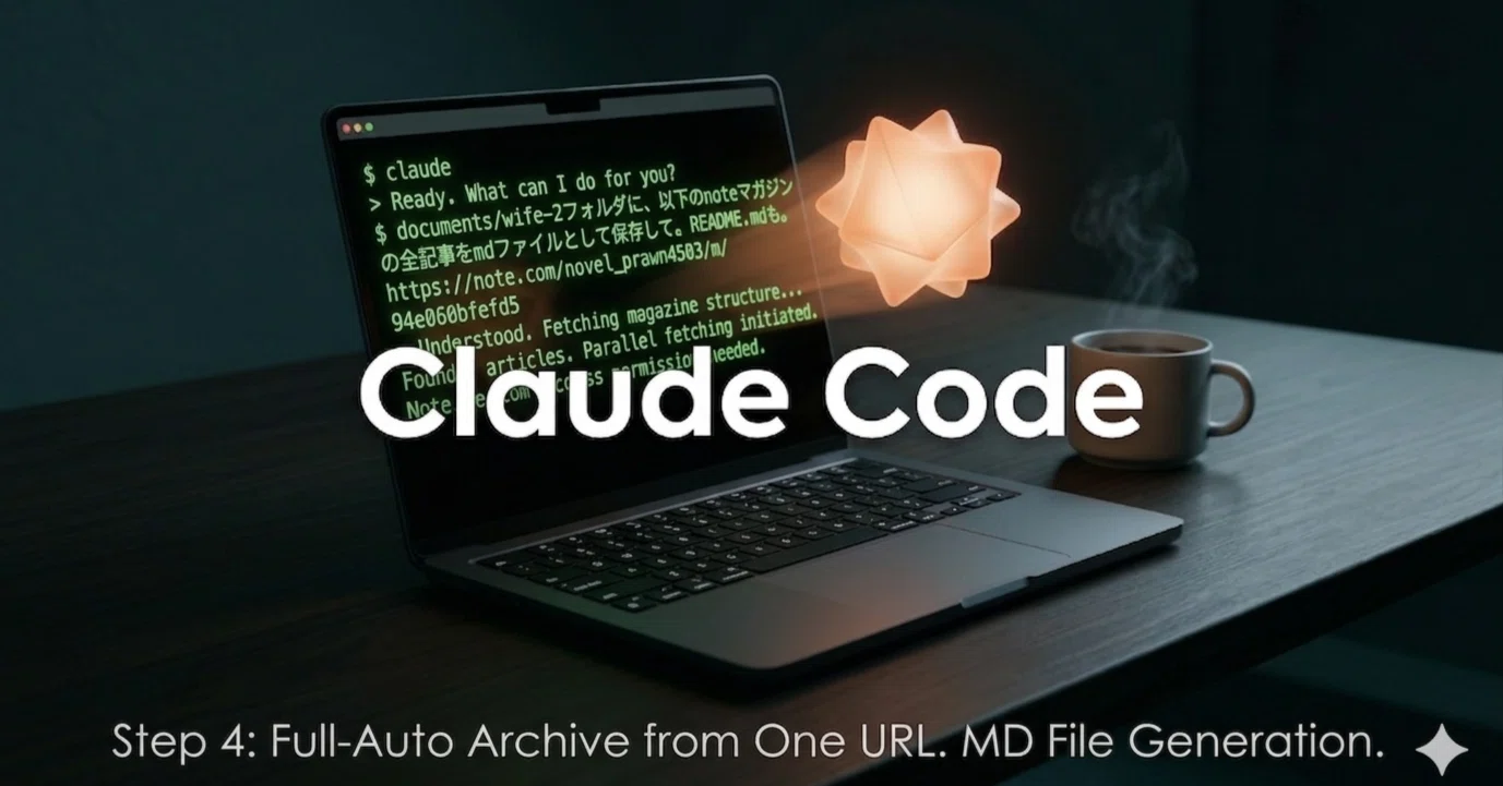 第4回】URLを1個渡したら、あとは全部やってくれた。Claude Codeで過去