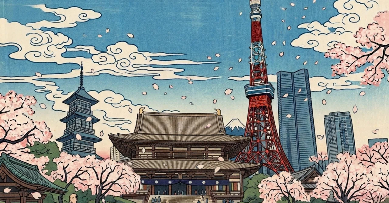 卍033 増上寺（芝公園＠東京）｜神社仏閣、春の絶景へ、おっさん｜あおい