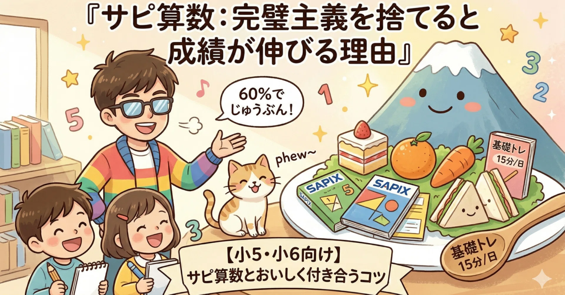 サピックス算数】完食しなくてOK！？「完璧主義」を捨てると成績が 