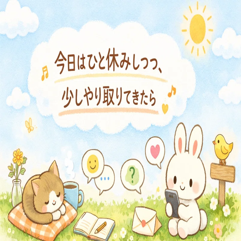 今日はひと休みしつつ、少しやり取りできたら｜考え方の積み木/まさーら