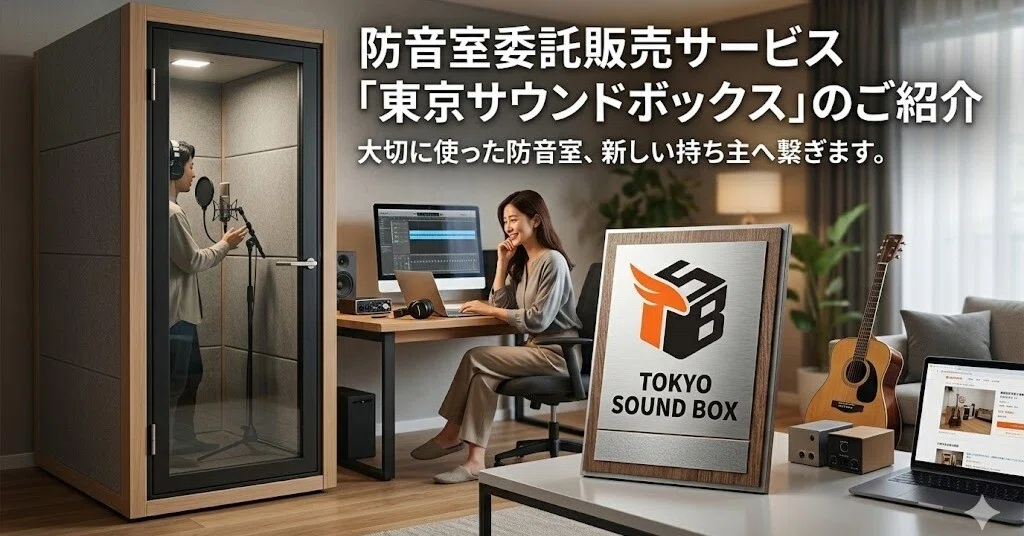 業界初！防音室の委託販売サービスについて｜音の自由を、すべての人に 