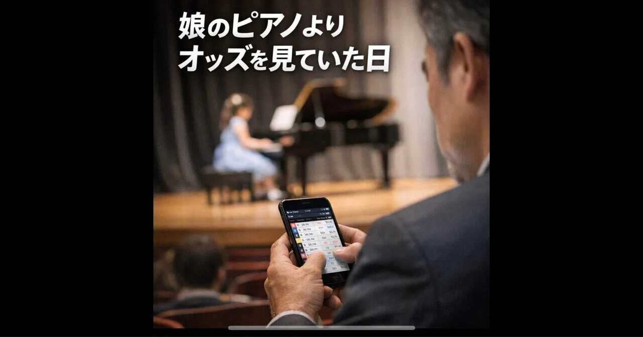 娘のピアノよりオッズを見ていた日｜負けから学ぶ競馬とスロ