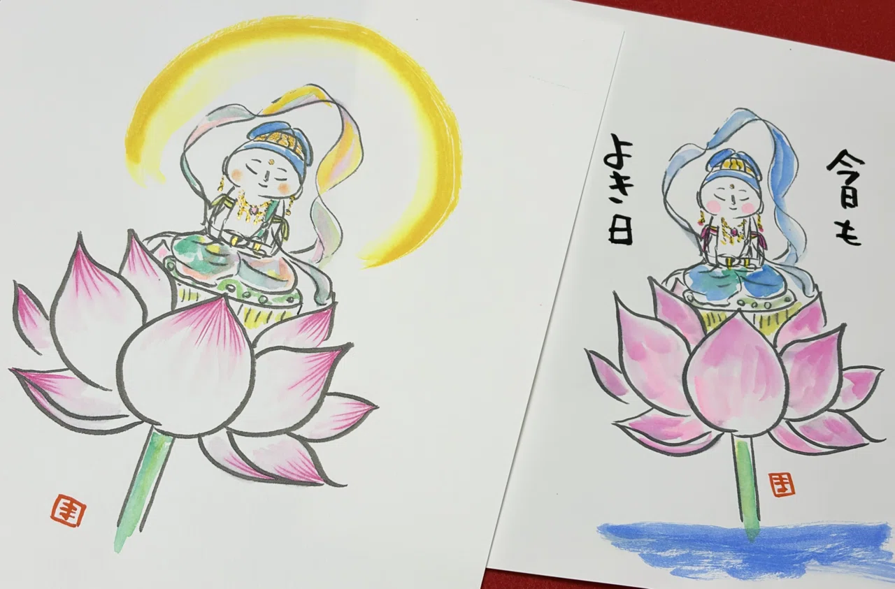 蓮を生きる」個展で、蓮仏ぬりえワークショップをひらきます｜廣江 まさみ