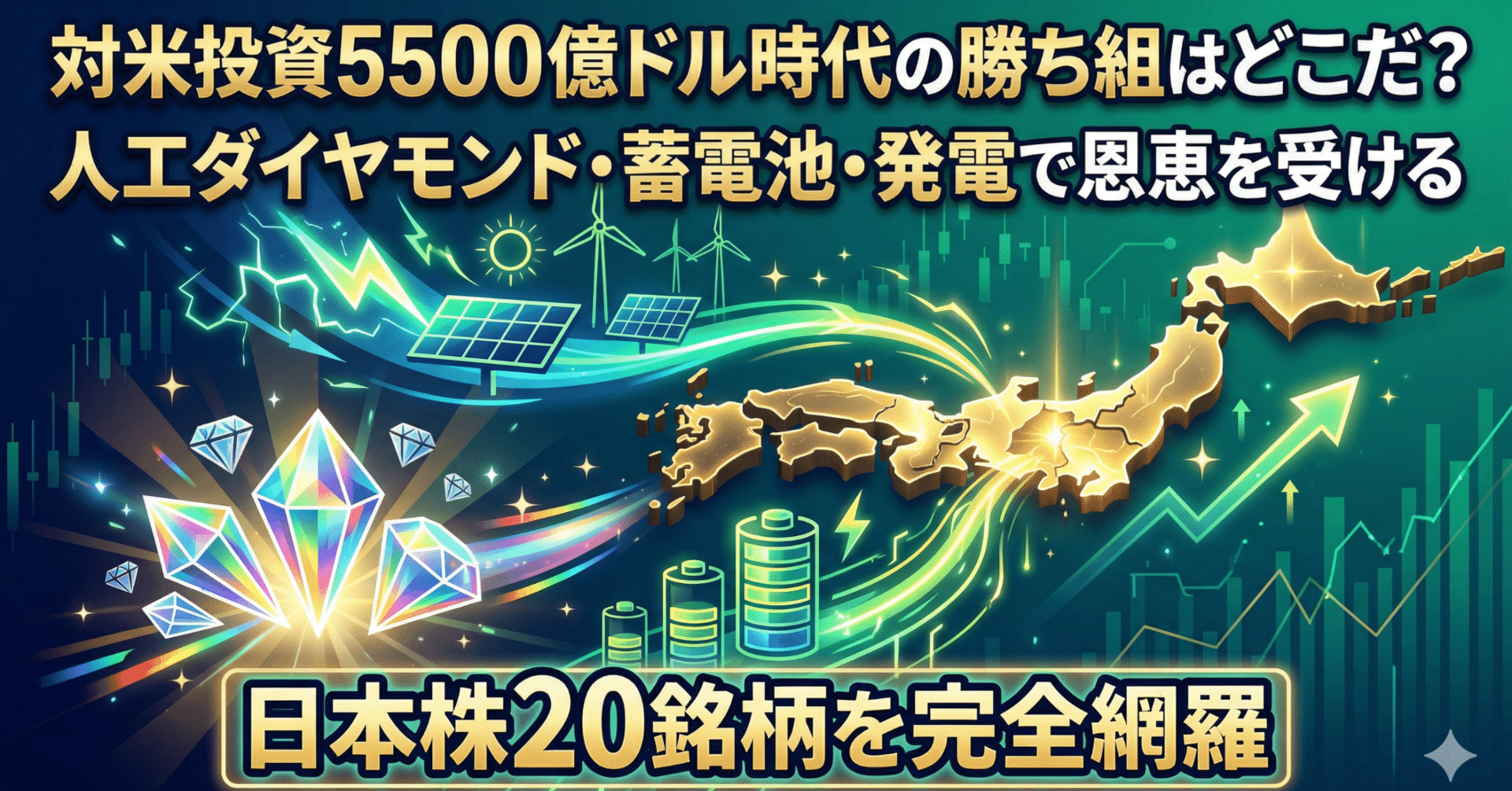 対米投資5500億ドル時代の勝ち組はどこだ？──人工ダイヤモンド