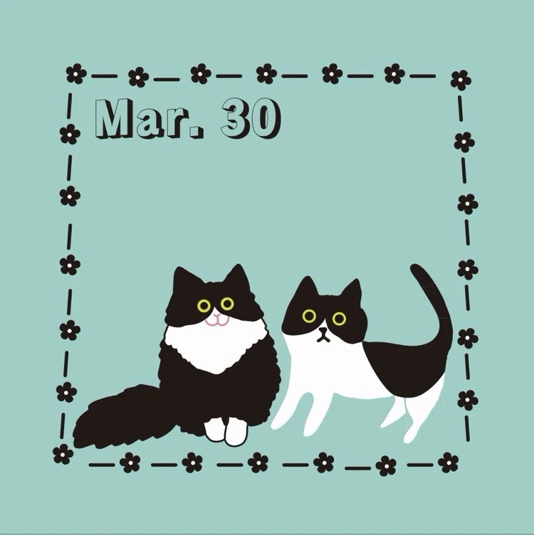 今日はなんの日？】3月30日🐾 白黒猫の日｜Panda factory
