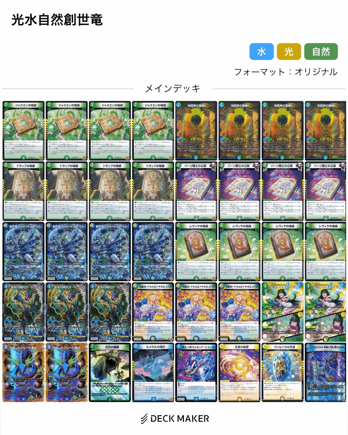 い*ぃ様 創世竜ループ デッキ 創世竜ループ メモ｜chapudding