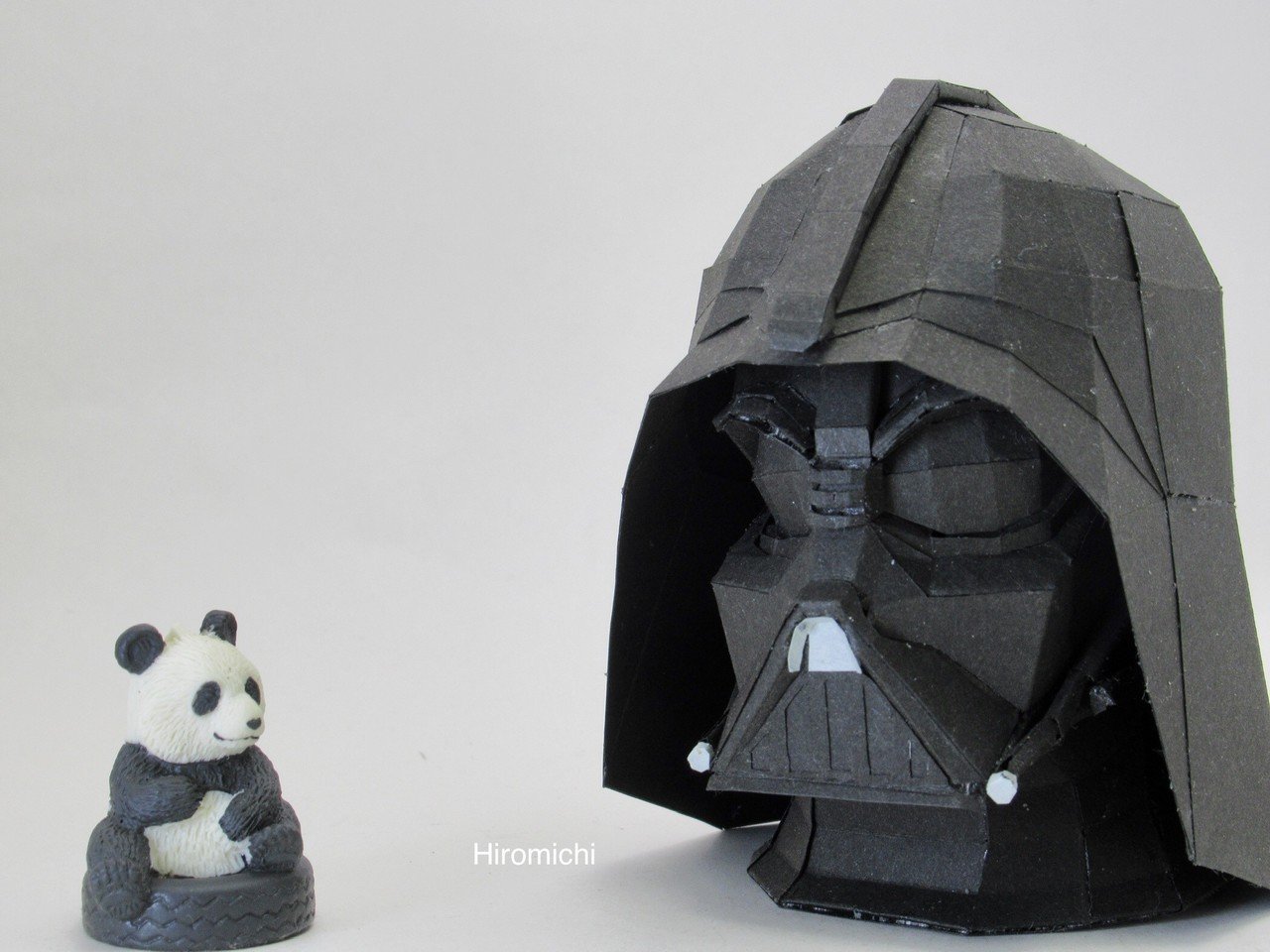 おうちチャレンジ折り紙8 ペーパークラフトでダースベイダー Hiromichi Wandering Note