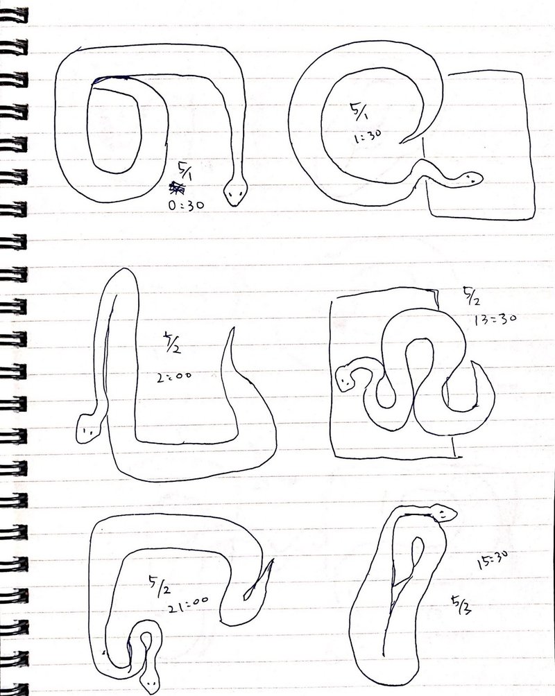ヘビの巻き方定点観測 焼豚女 Note ヘビの巻き方定点観測 焼豚女 Note