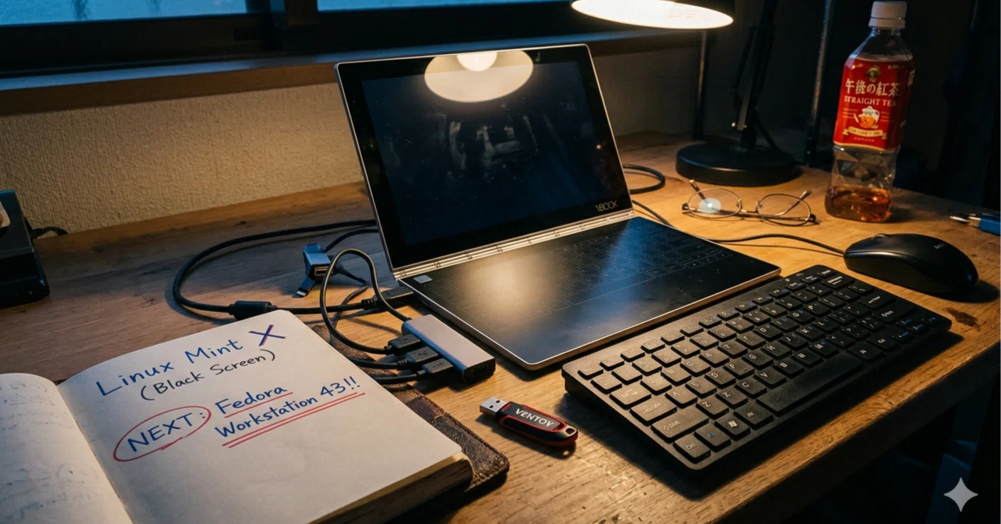 Linux Mintを受け入れないLENOVO YB1-X91L（Yoga Book）｜工作