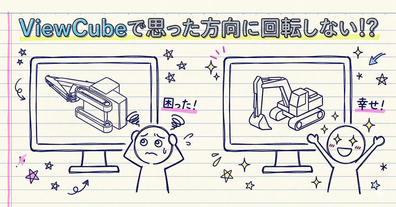 AutoCAD ViewCubeで思った方向に回転しない！？【NAVCUBE】｜Yuri Haga