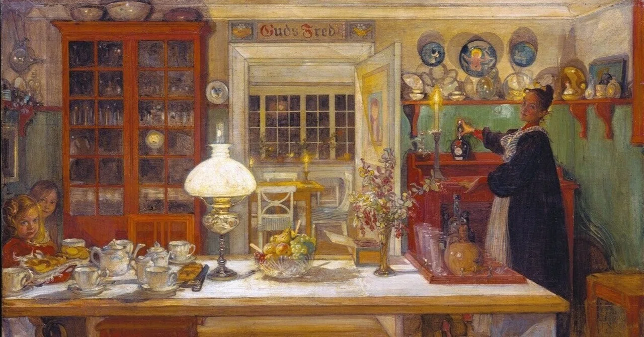 スウェーデン絵画」展出品作⑧ カール・ラーション《カードゲームの