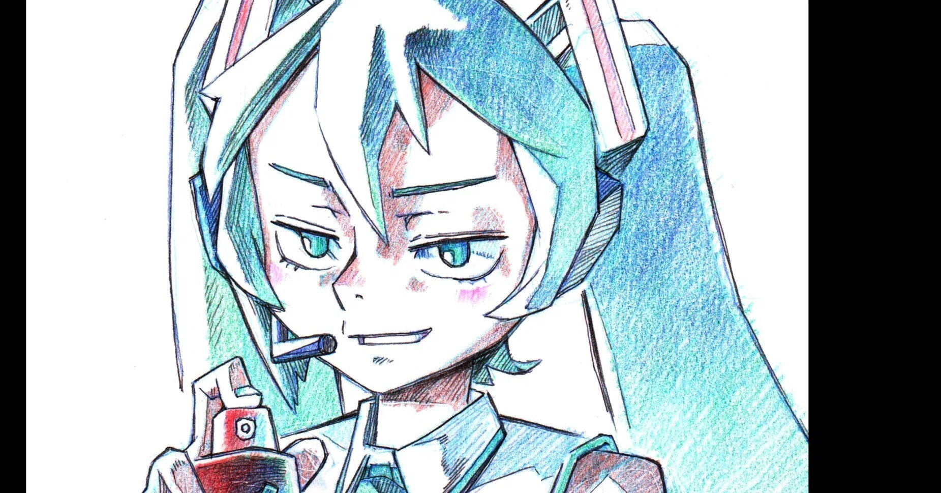 初音ミクをアナログで描く｜終末のKSS-ニコミン