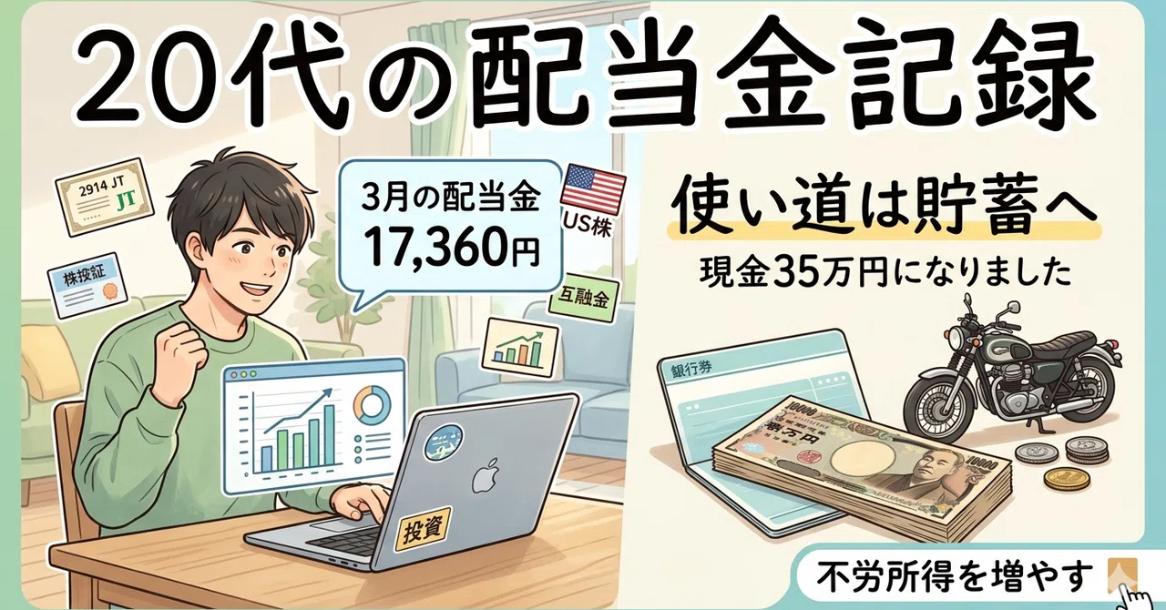 Vt 375 3月の配当金が入りました|20