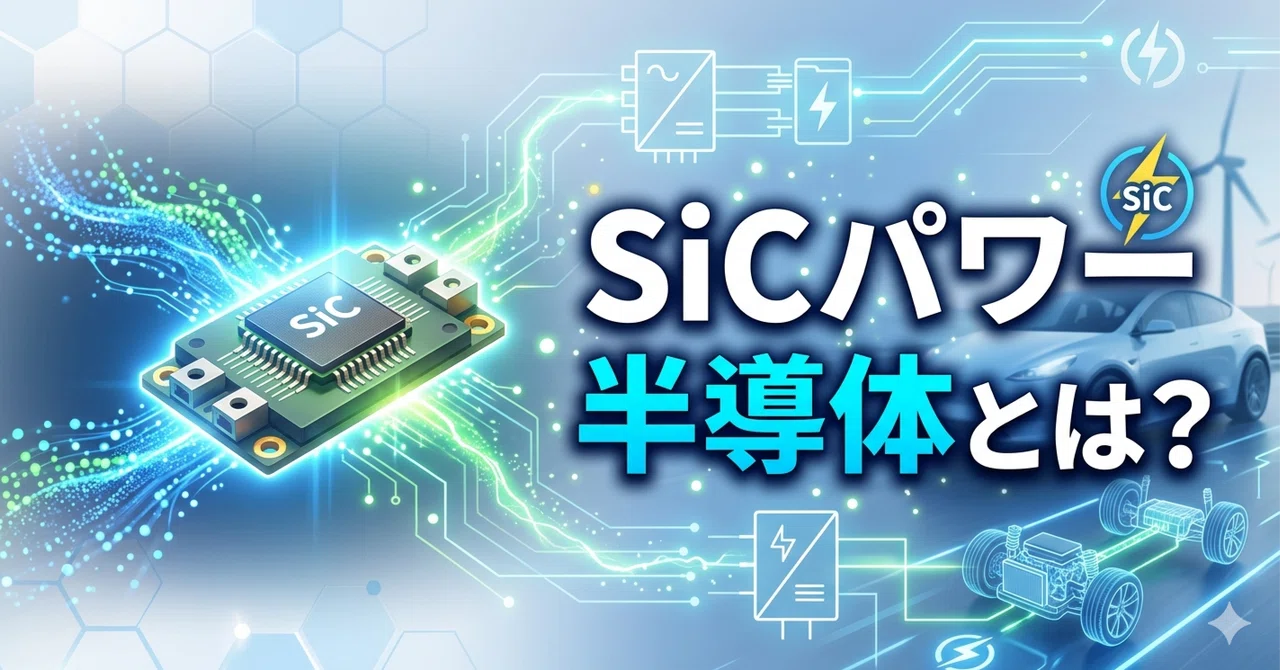 SiCパワー半導体とは？EVの心臓部を支える次世代技術をわかりやすく解説｜ゆるっと半導体｜AI・半導体ニュースをやさしく解説