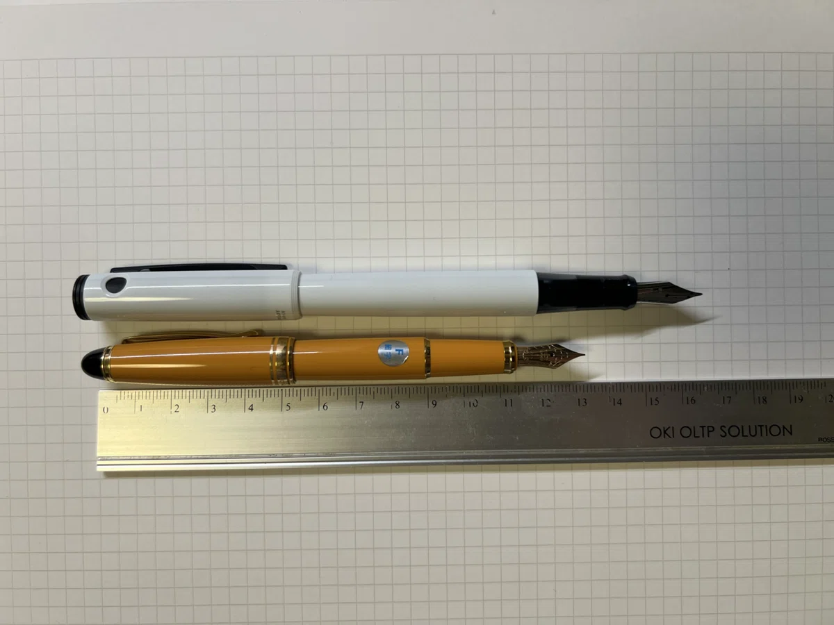 新品 廃盤 PILOT パイロット カスタム 98 万年筆 F ダークイエロー