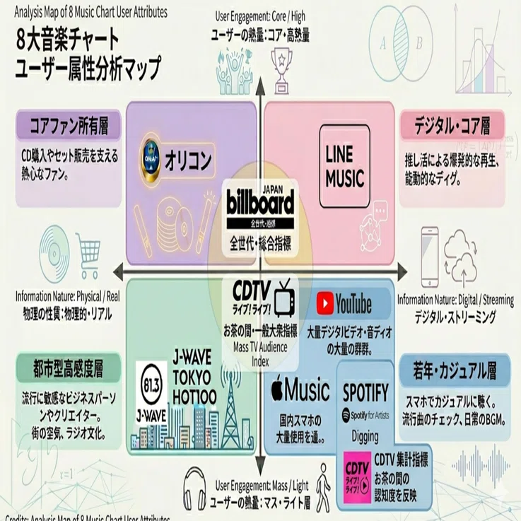 ヒットを見る！国内の主要な音楽チャートの特徴解説｜Masanobu Fujita
