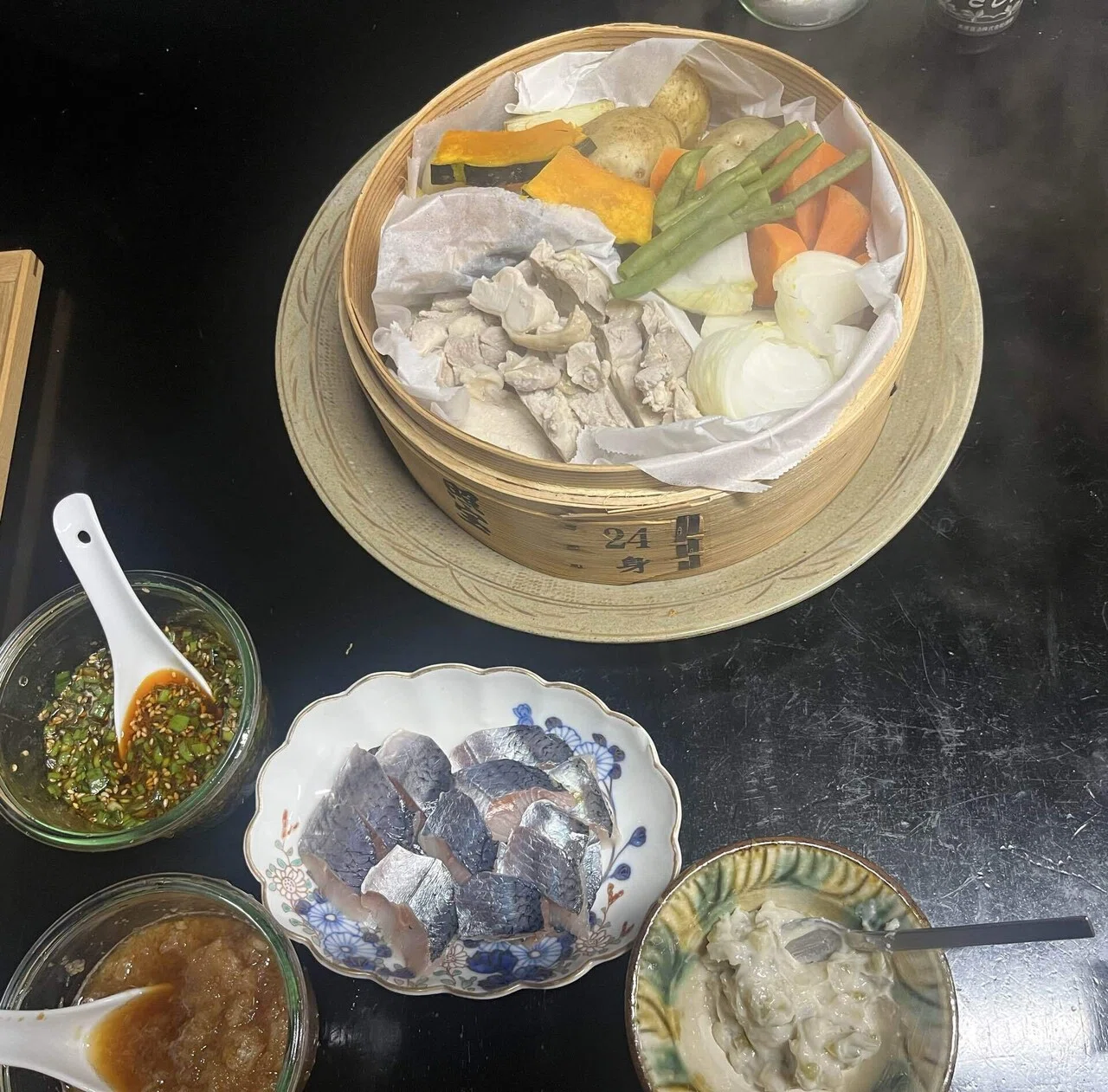 鶏肉と野菜のせいろ蒸し｜橘川幸夫