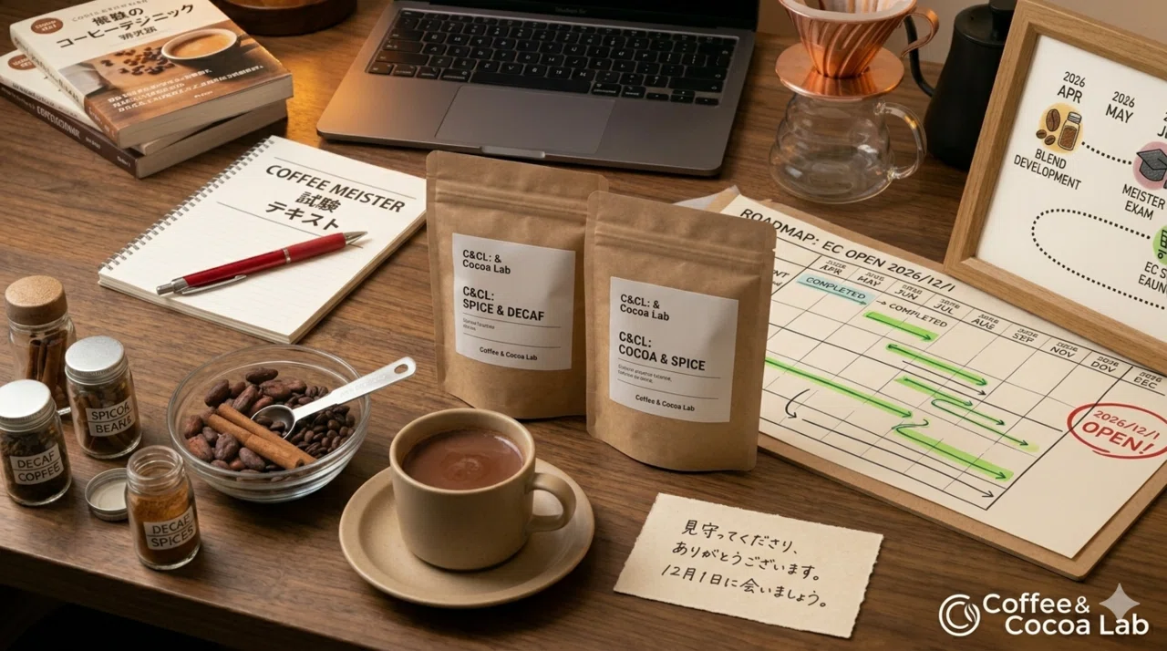 ゼロからのEC立ち上げとマイスター試験。秋から冬への「Coffee & Cocoa