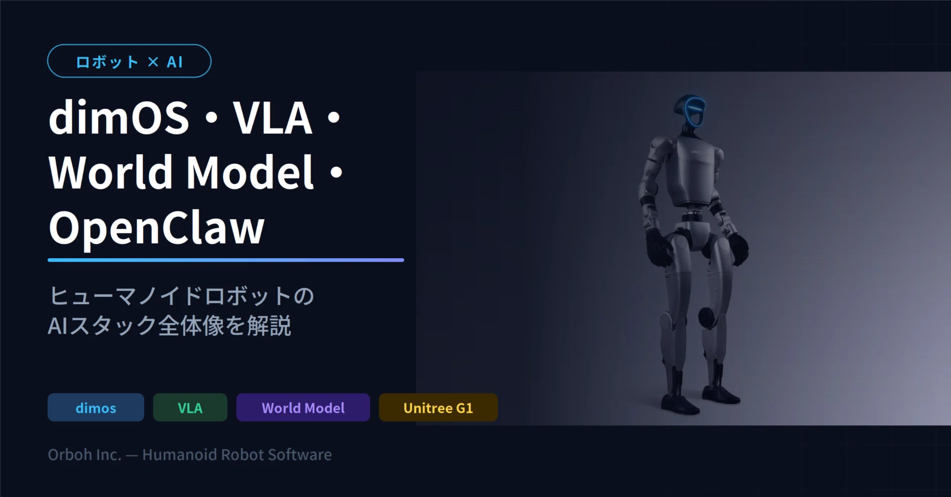 dimOS・VLA・World Model — ヒューマノイドロボットのAIスタック全体像