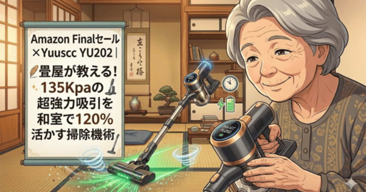 Amazon Finalセール×Yuuscc YU202｜畳屋が教える！135Kpaの超強力吸引