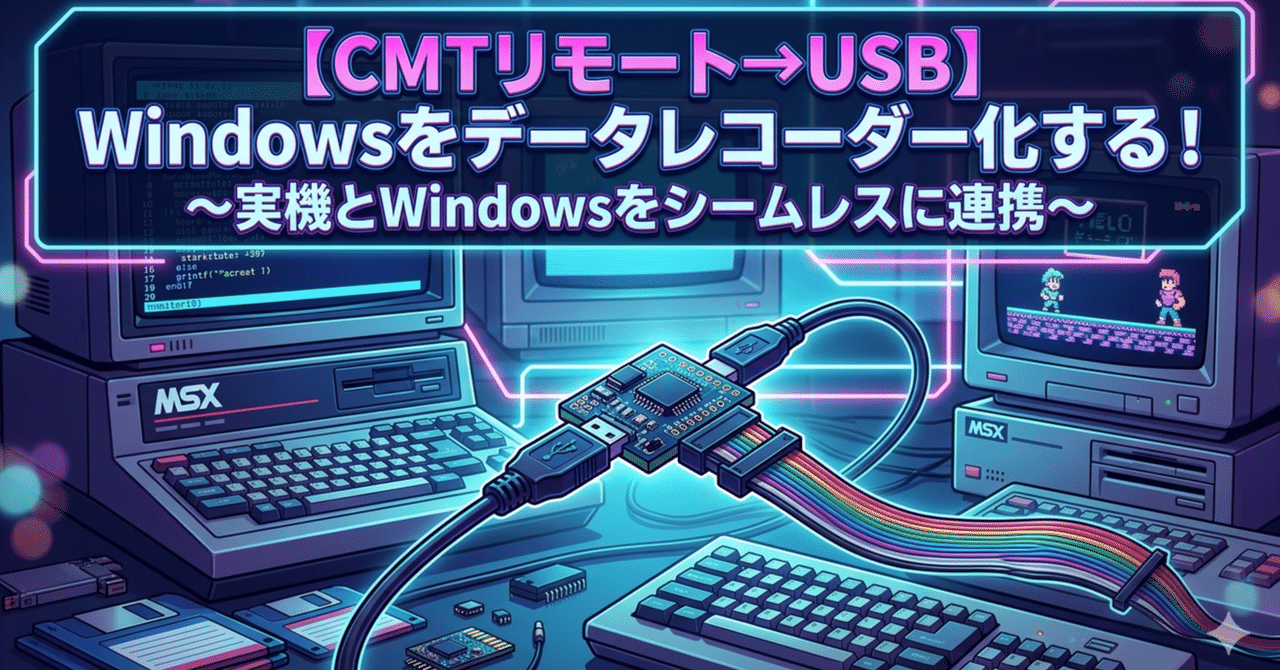 テープ不要!CMTリモート制御を自作Digispark × PythonでレトロPC実機ロードの自動化|noboru takahashi