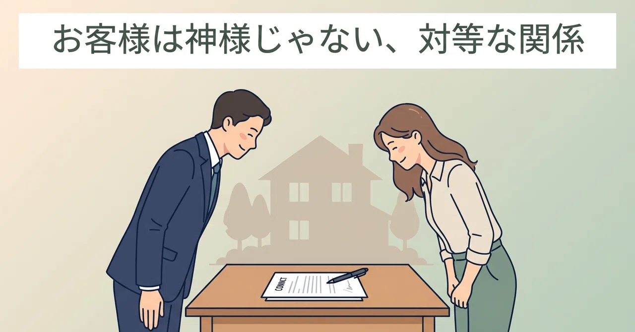 お客様は「神様」じゃない、あくまでも「対等」です|角田秀則