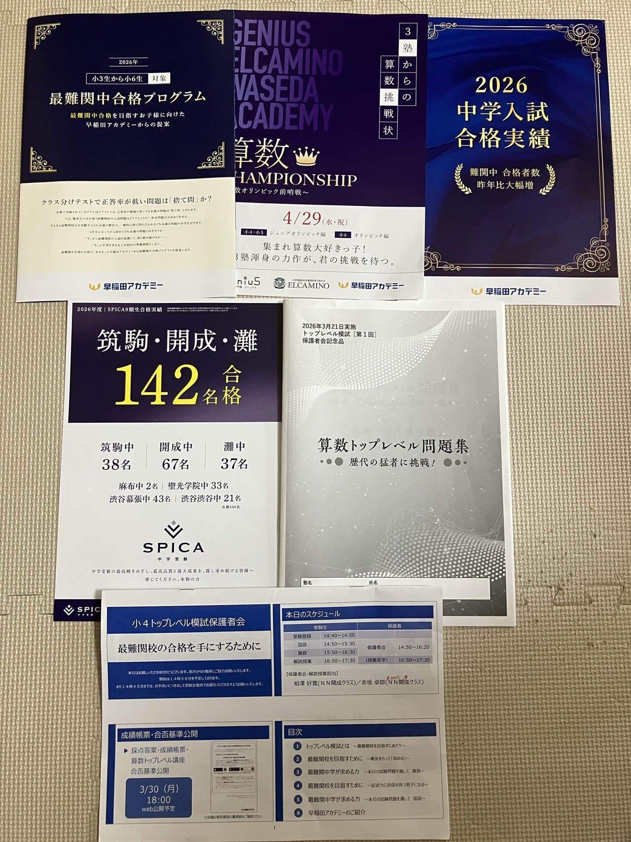 早稲田アカデミー　トップレベル模試　 小4　2025年度　全3回分おまとめ 小4トップレベル模試 第3回 2024年度【早稲アカ】 - メルカリ