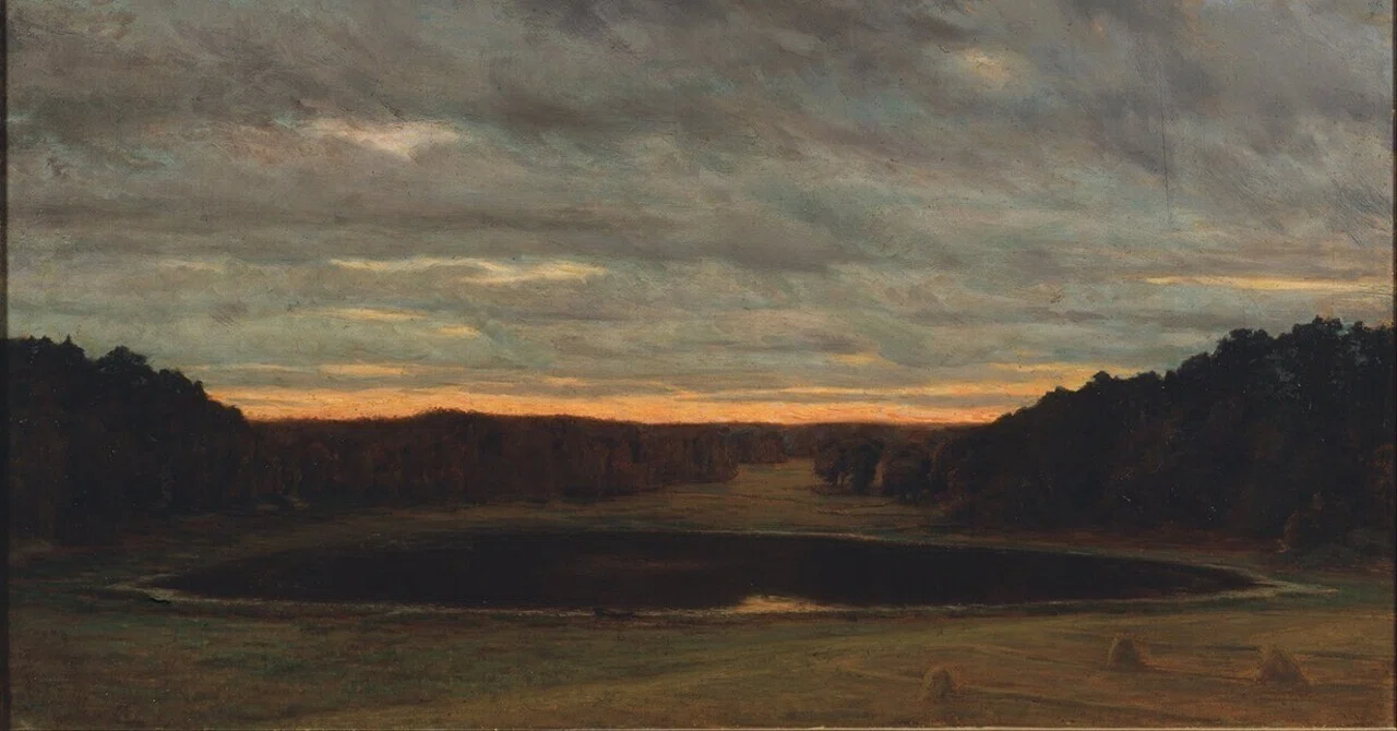 スウェーデン絵画」展出品作⑨ エウシェーン王子《静かな湖面》1901年