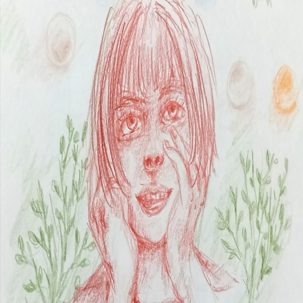 色鉛筆画0330｜エカレエリ@詩-絵-自主制作