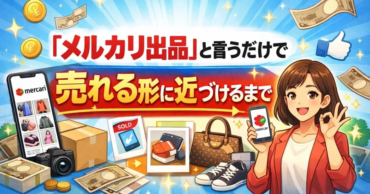 メルカリ出品」と言うだけで売れる形に近づけるまで｜AI活用術｜無料で 