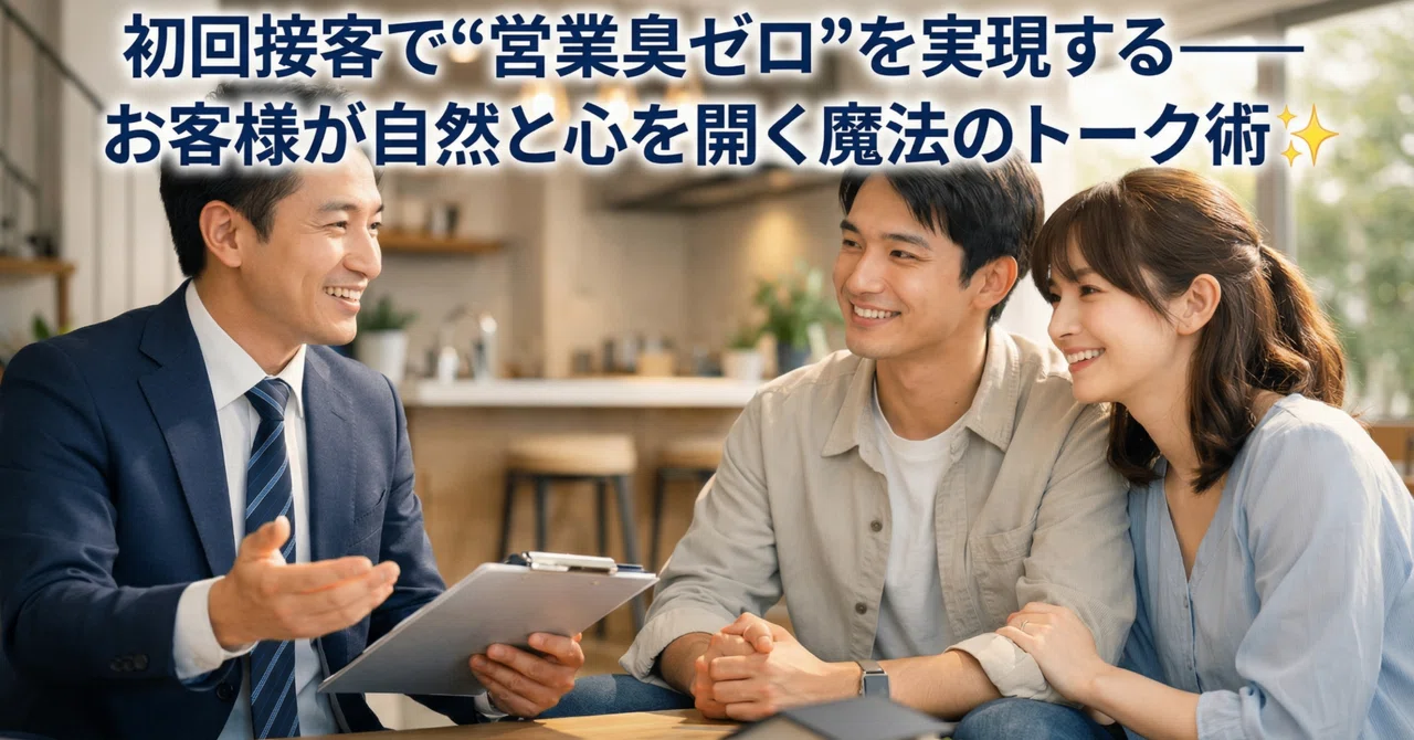 初回接客で“営業臭ゼロ”を実現する——お客様が自然と心を開く魔法のトーク術 |「売れる不動産営業マンは商談中、頭の中で何を考えているか ...