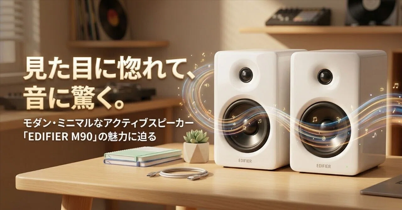 見た目に惚れて、音に驚く。モダン・ミニマルなアクティブスピーカー