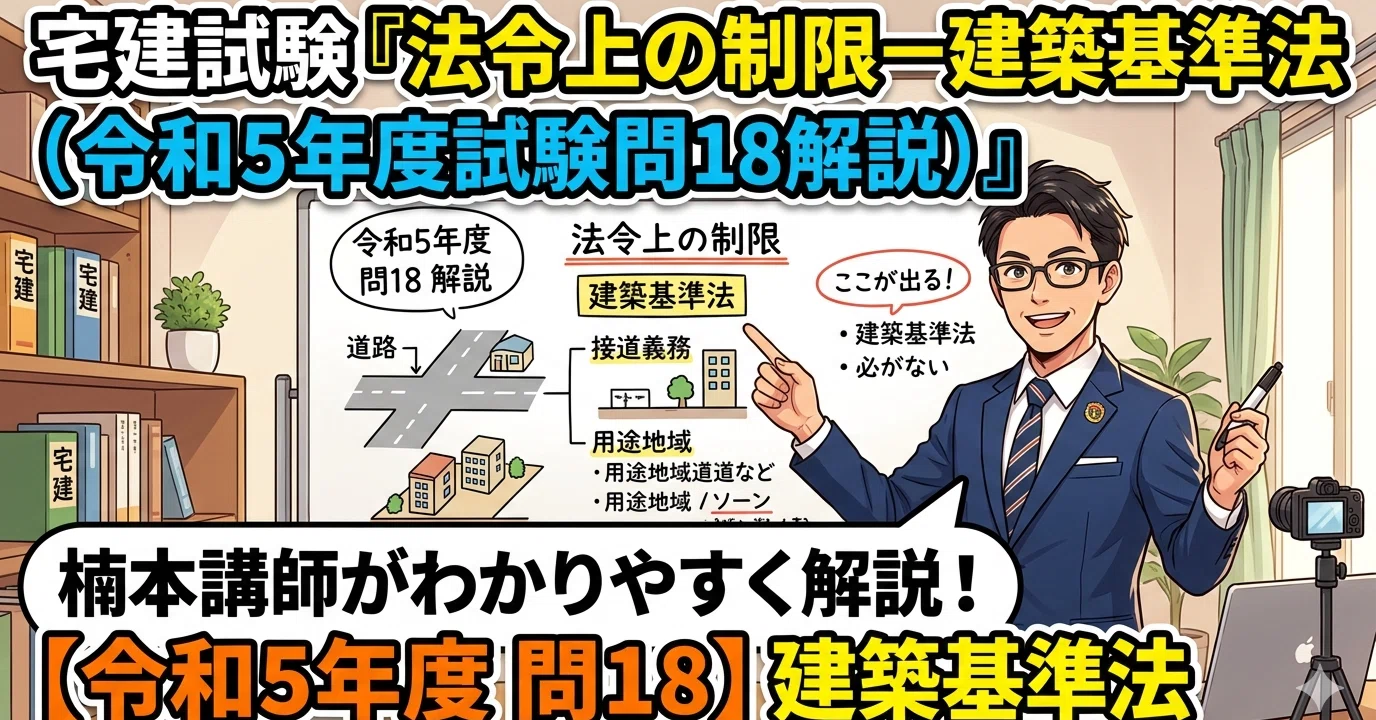 宅建試験問題「見方・解き方」ー令和5年度問18（法令上の制限-建築基準