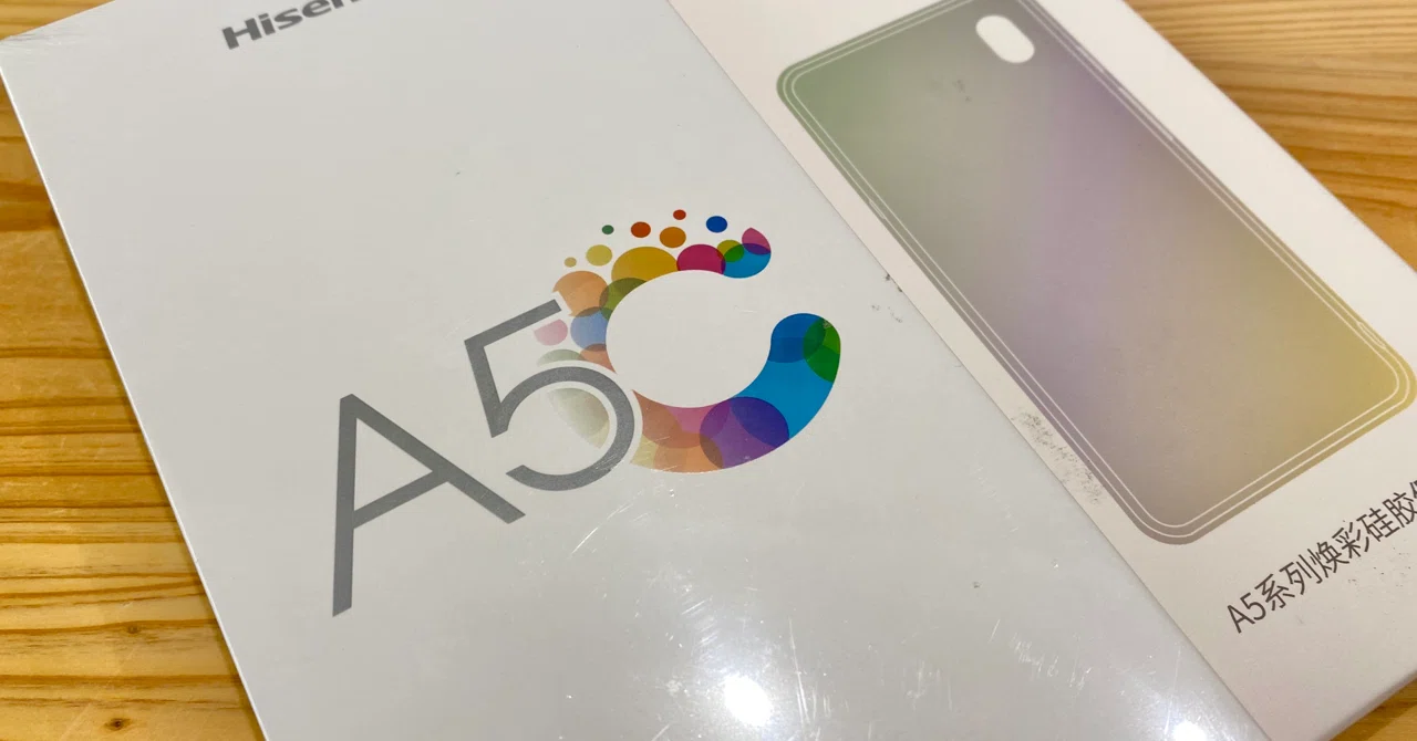 もう出てた！カラー電子ペーパー搭載スマホ Hisense A5C 着弾す