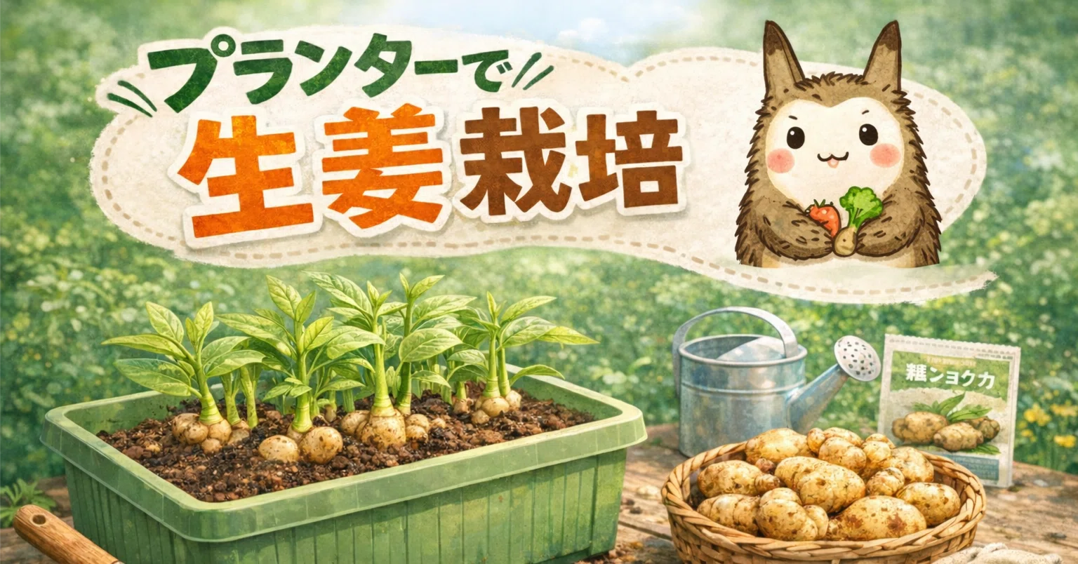 生姜 プランター 栽培