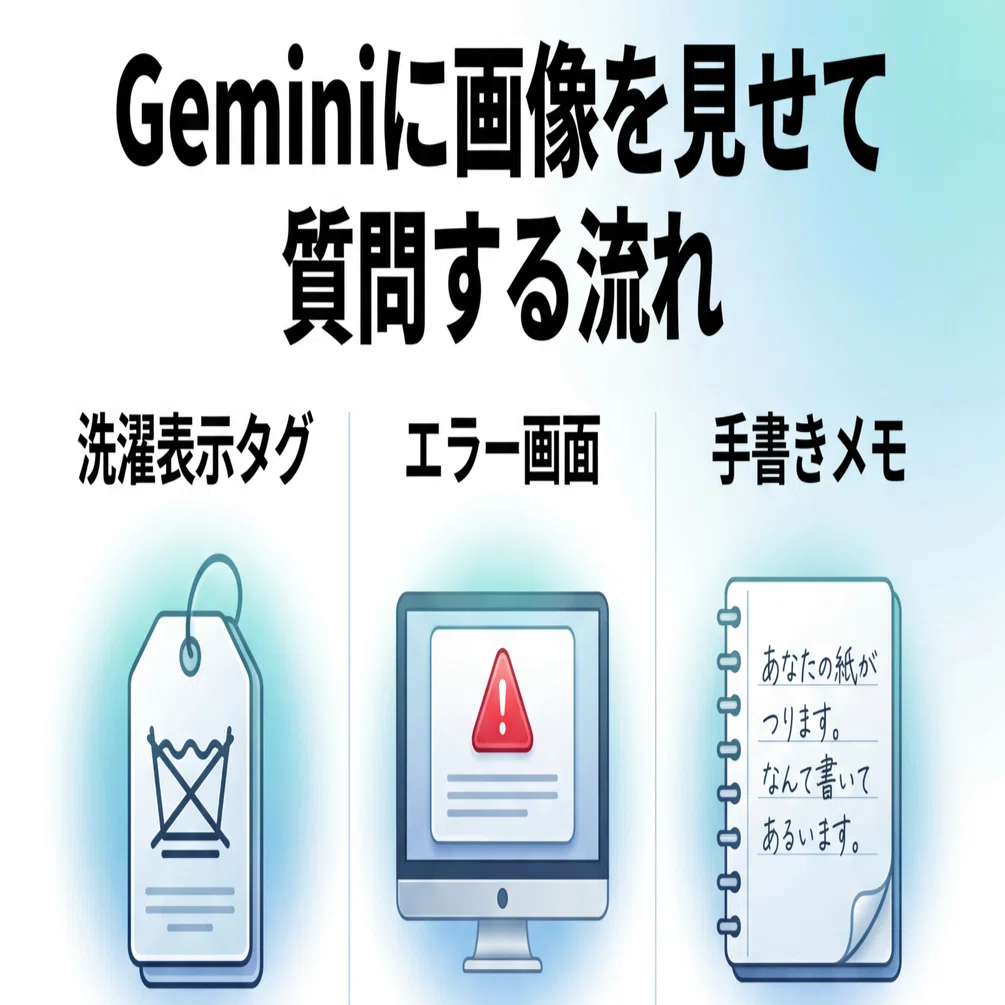 Gemini入門④】写真を見せるだけでAIが答えてくれる！Geminiの画像認識