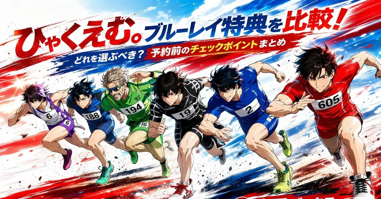 劇場アニメ『ひゃくえむ。』ブルーレイDVD特典を比較｜どれを選ぶべき