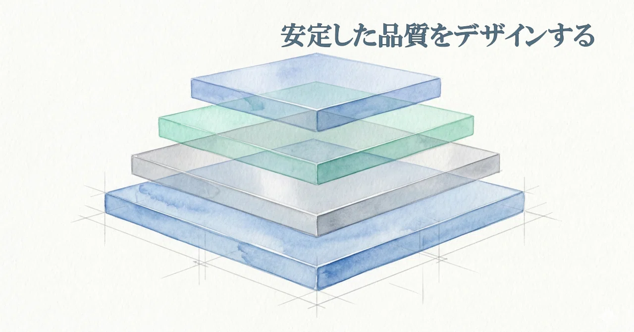 Designing Stable Quality | Once all 4 layers are incorporated, reports ...