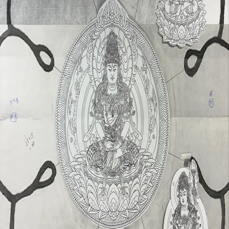 仏画表現で創造することを楽しむ 【大阪阿倍野市民学習センター