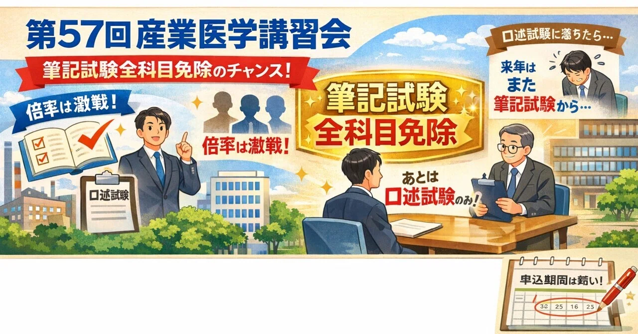 労働衛生コンサルタントを本気で取るなら見逃せない――産業医学講習会が