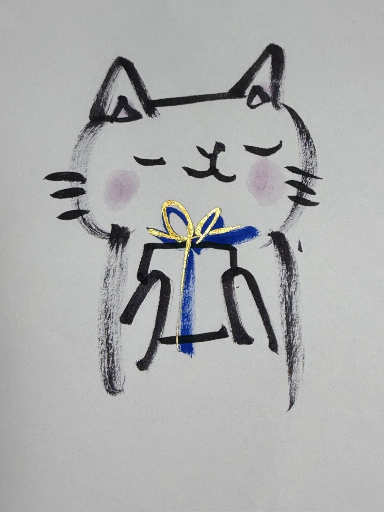 開運猫イラスト｜廣江 まさみ