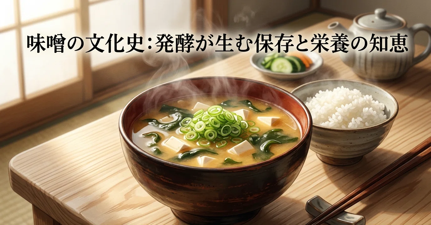 味噌の文化史：発酵が生む「保存」と「栄養」の知恵｜ぬぐい@衛生の話